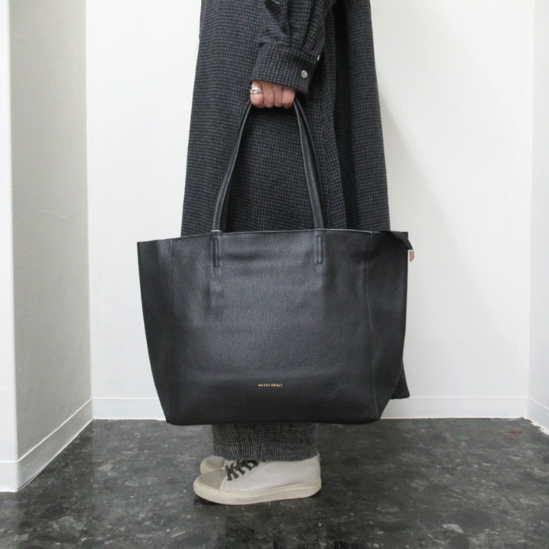 MAISON FANLI イタリア製レザーバッグ（CAVAS RECTRANGLE)/BK　